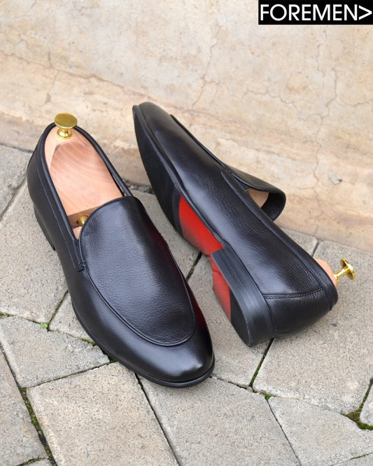 DENVER | Black Leather Loafers
