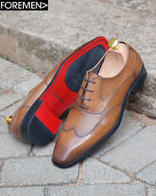 MONTENEGRO | Mid Brown Wingtip Oxfords