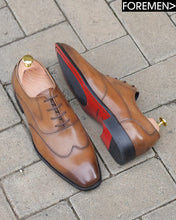 MONTENEGRO | Mid Brown Wingtip Oxfords
