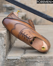 MONTENEGRO | Mid Brown Wingtip Oxfords