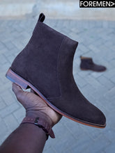 PARIS | Coffee Suede Chelsea Boots
