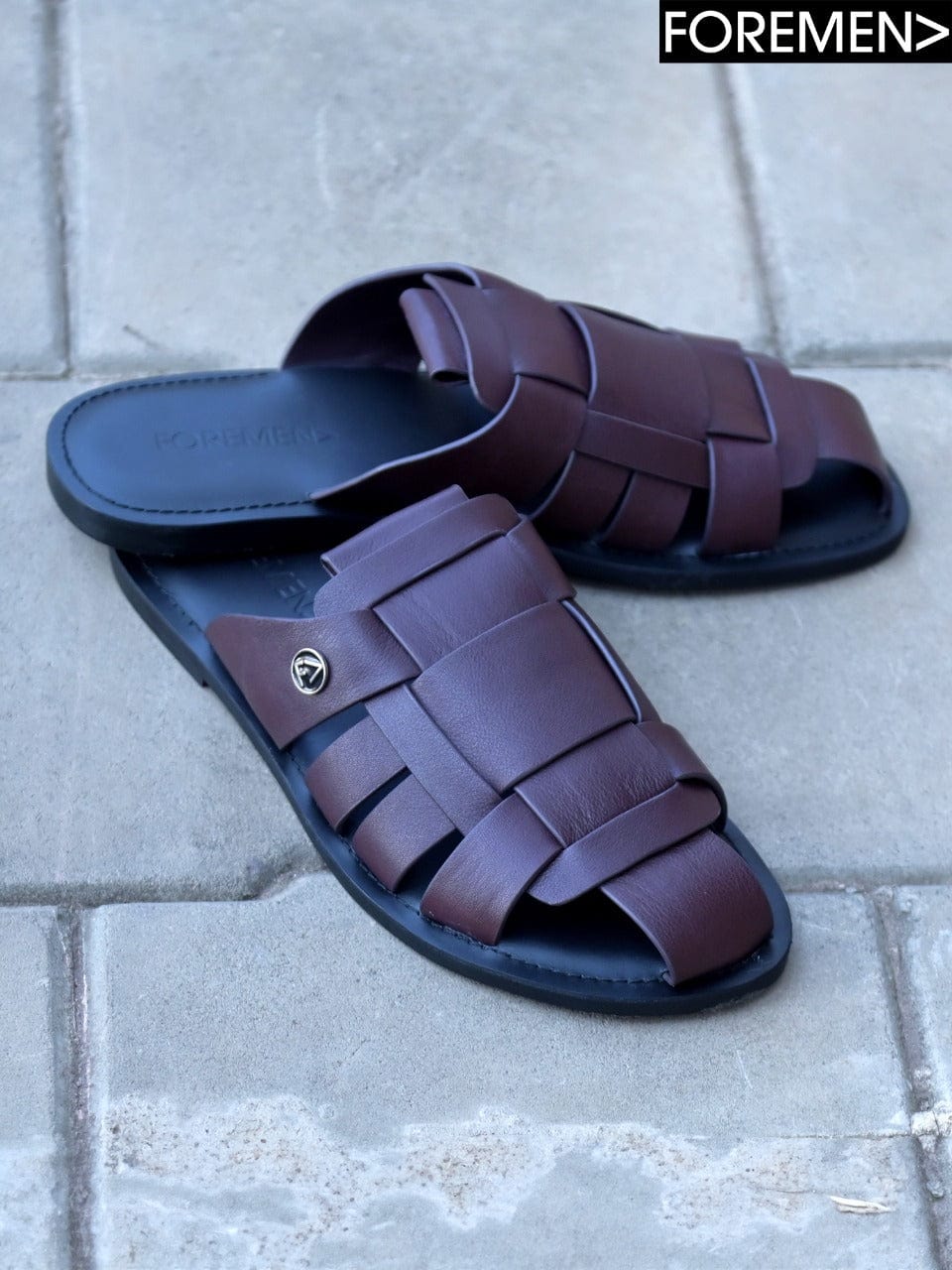Coffee Leather Sandals