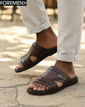 SAMOA | Coffee Leather Sandals