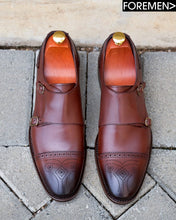 LUCIAN | Brown Leather Sole Monkstraps