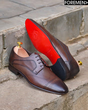 HAMPTON | Dark Tan Leather Sole Derbies