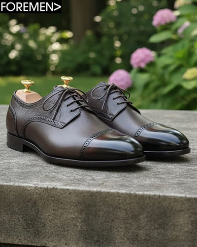 MARBELLA | Coffee Leather Derbies