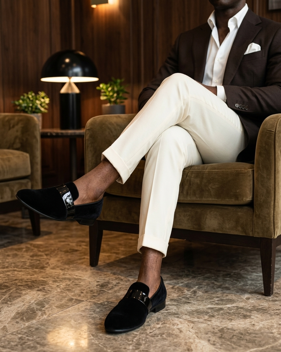 MOLLENT | Black Velvet Loafers