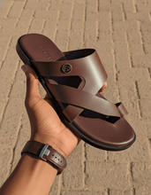 TAHITI | Coffee Leather Sandals