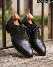 MANNHEIM | Black Leather Sole Oxfords
