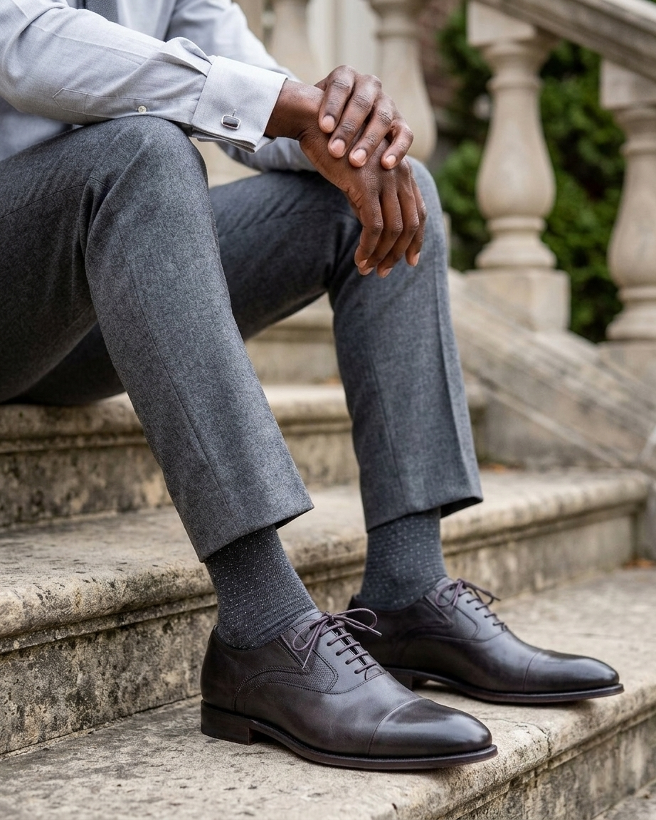 WINDSOR | Coffee Leather Sole Oxfords