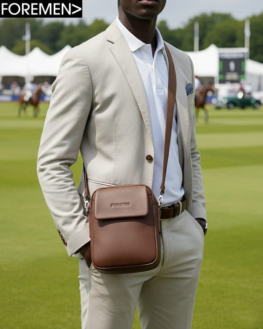 RIO | Coffee Crossbody Leather Bag