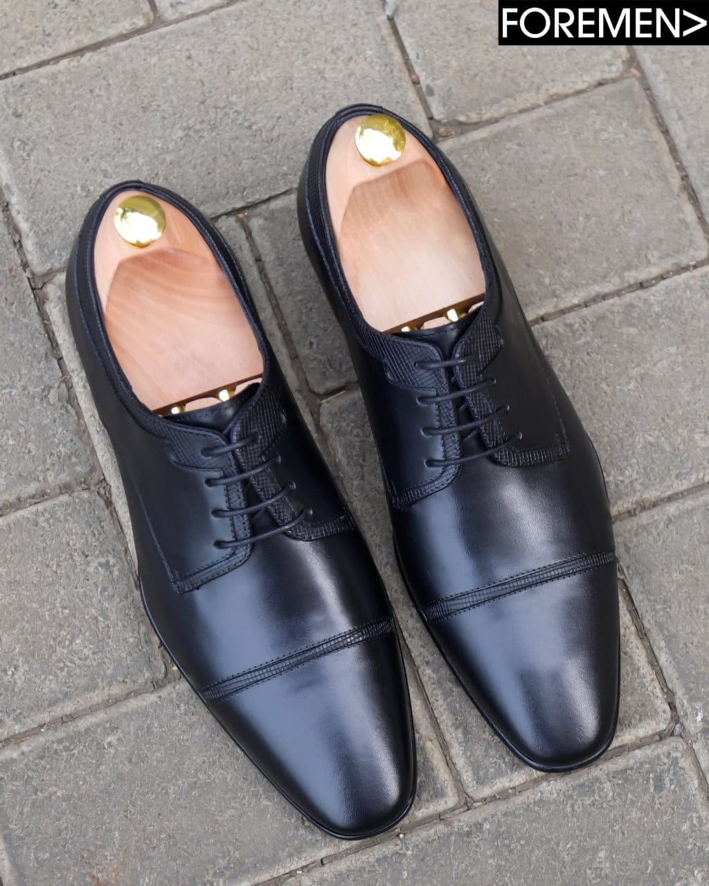 MUNICH | Black Leather Sole Derbies