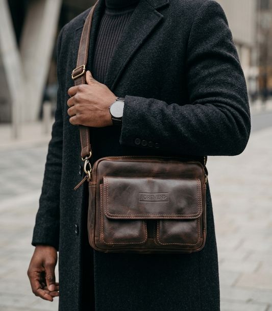 SAHARA | Coffee Leather Bag