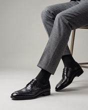 MAXIMILIAN | Black Leather Sole Derbies