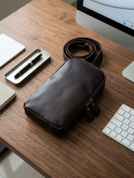 KANO | Burgundy Crossbody Leather Bag