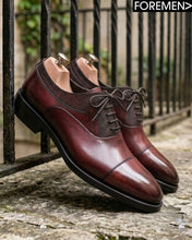 MANNHEIM | Burgundy Leather Sole Oxfords