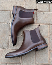 CARDIZ | Coffee Leather Chelsea Boots