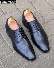 HAMPTON | Black Leather Sole Derbies