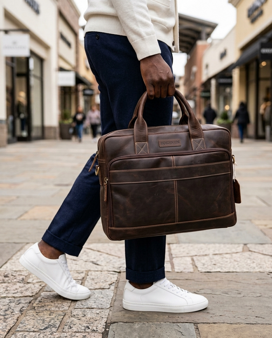 HAVANA | Leather Briefcase Bag