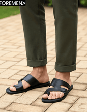 TAHITI | Black Leather Sandals