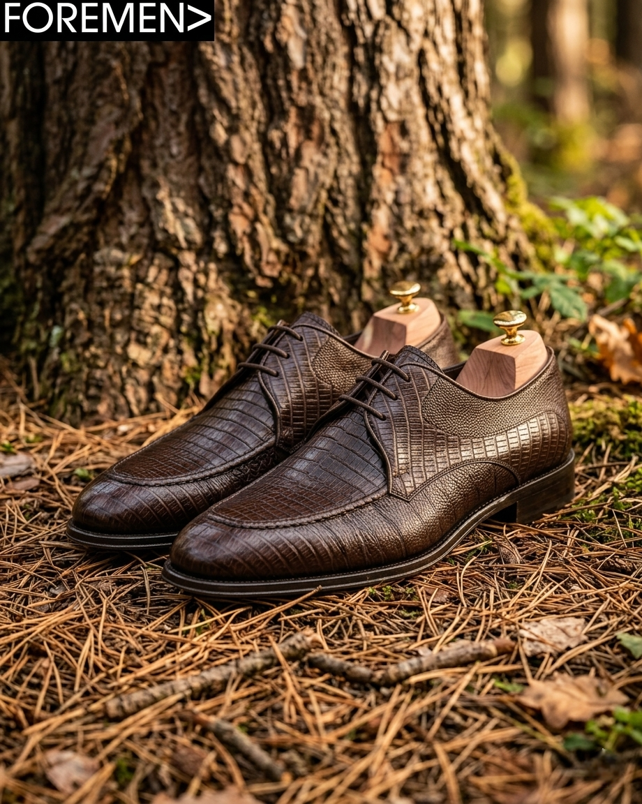MAXIMILIAN | Coffee Leather Sole Derbies
