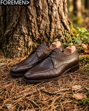 MAXIMILIAN | Coffee Leather Sole Derbies