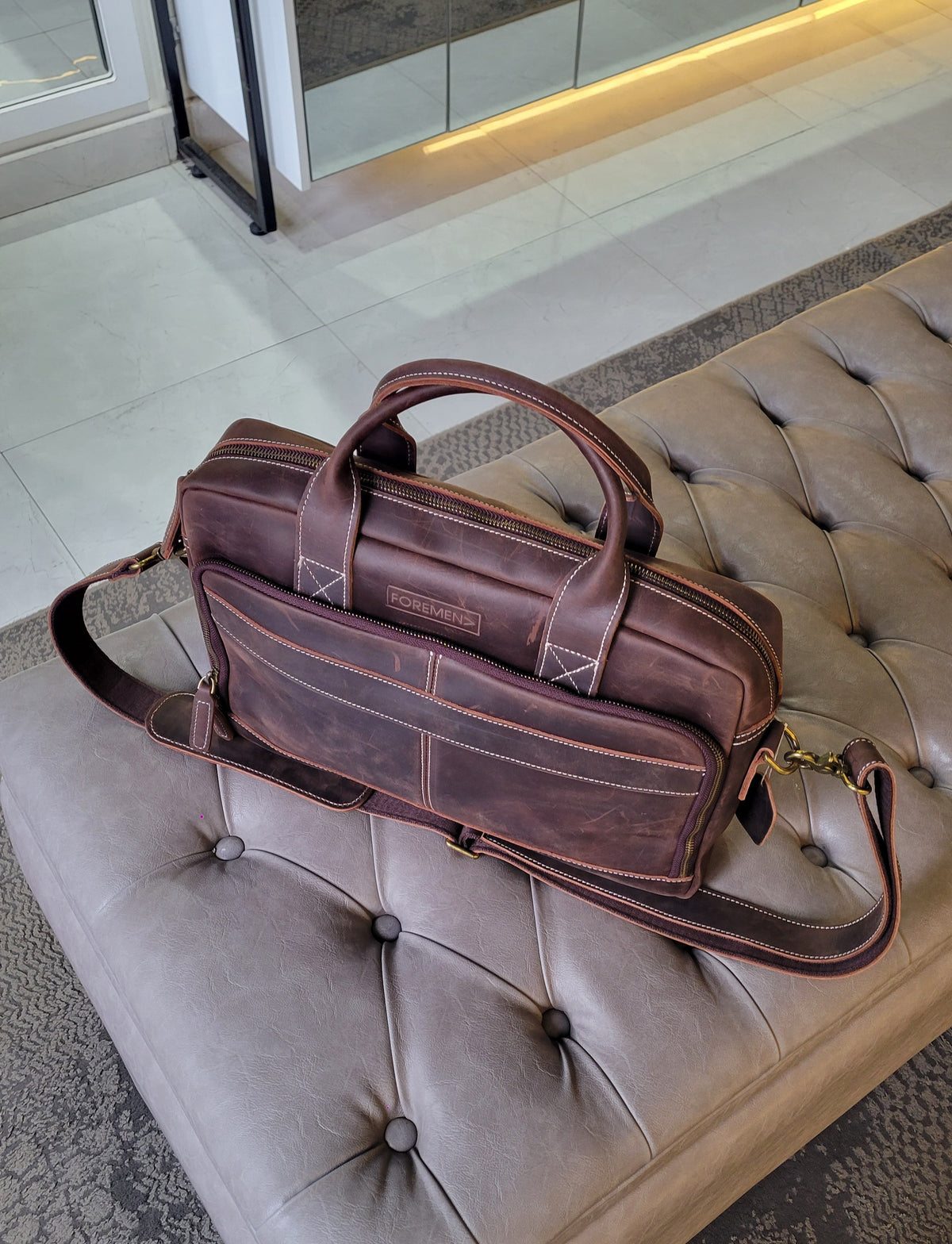 HAVANA | Leather Briefcase Bag