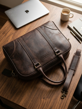 MESSENGER | Burgundy Leather Bag