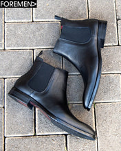 CARDINAL | Black Leather Chelsea Boots