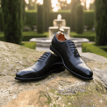 BENEDICT | Black Brogue Oxfords