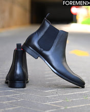 CARDINAL | Black Leather Chelsea Boots