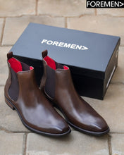 CARDIZ | Coffee Leather Chelsea Boots