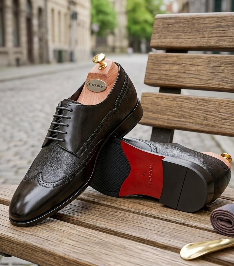 WIMBLEDON | Black Wingtip Derbies