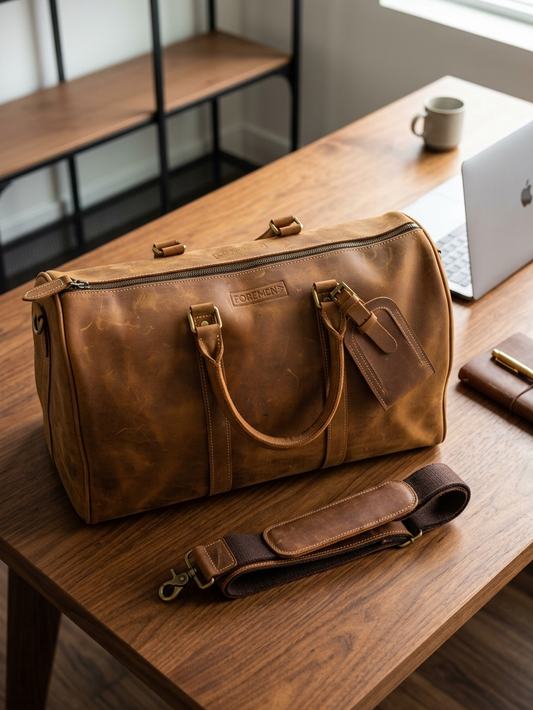 Brown Leather Travel bag