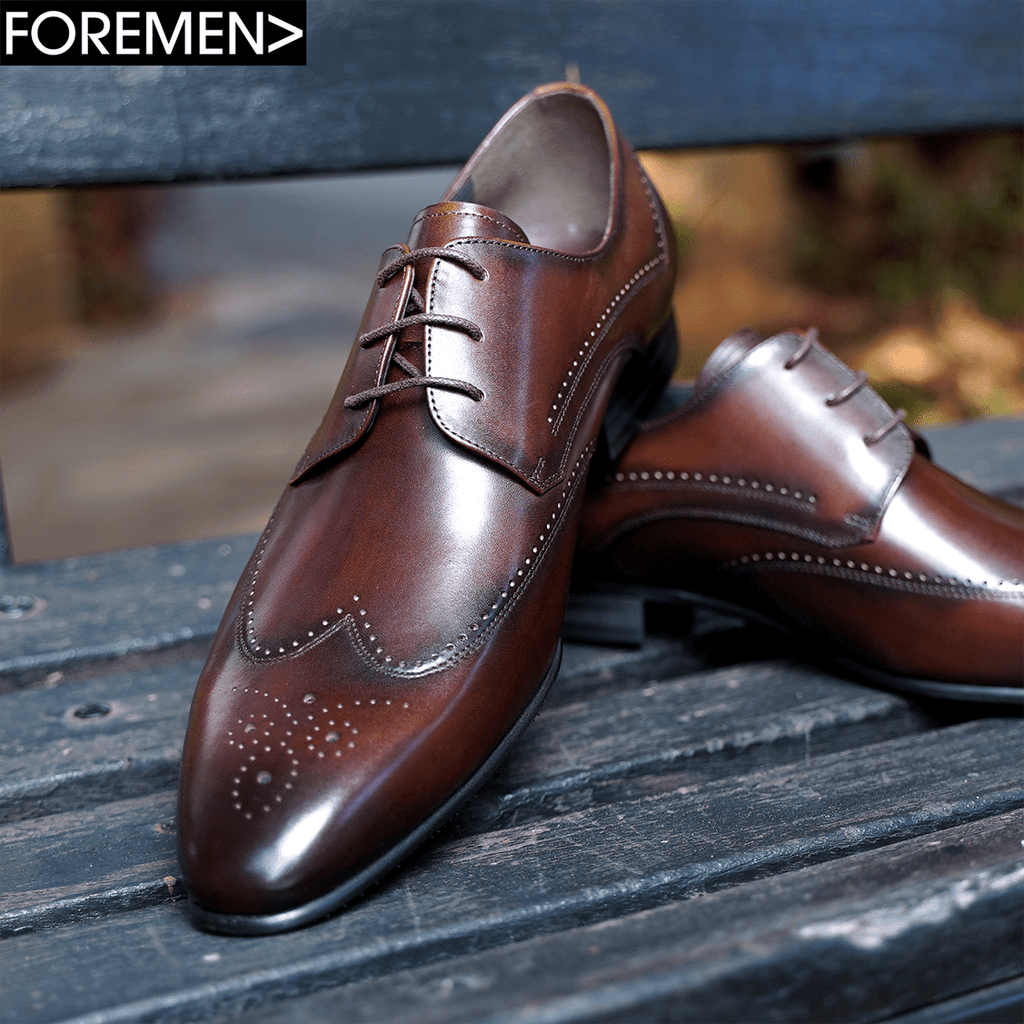 MONACO | Burgundy Derbies – FOREMEN