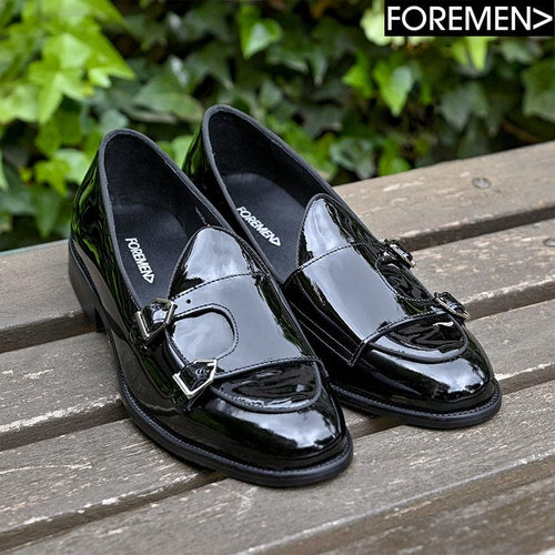 REMY | Patent Leather Monk Loafers