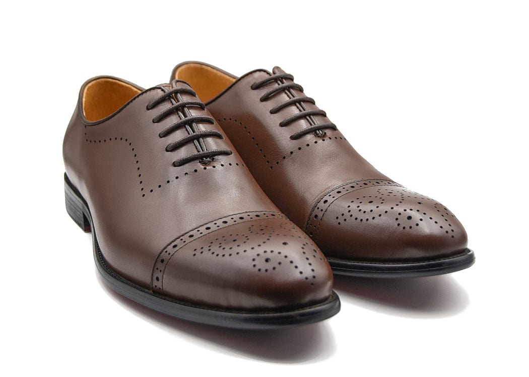 BENEDICT | Coffee Cap Toe Oxfords