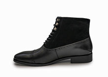 SIR STEPHEN | Black Lace Up Boots