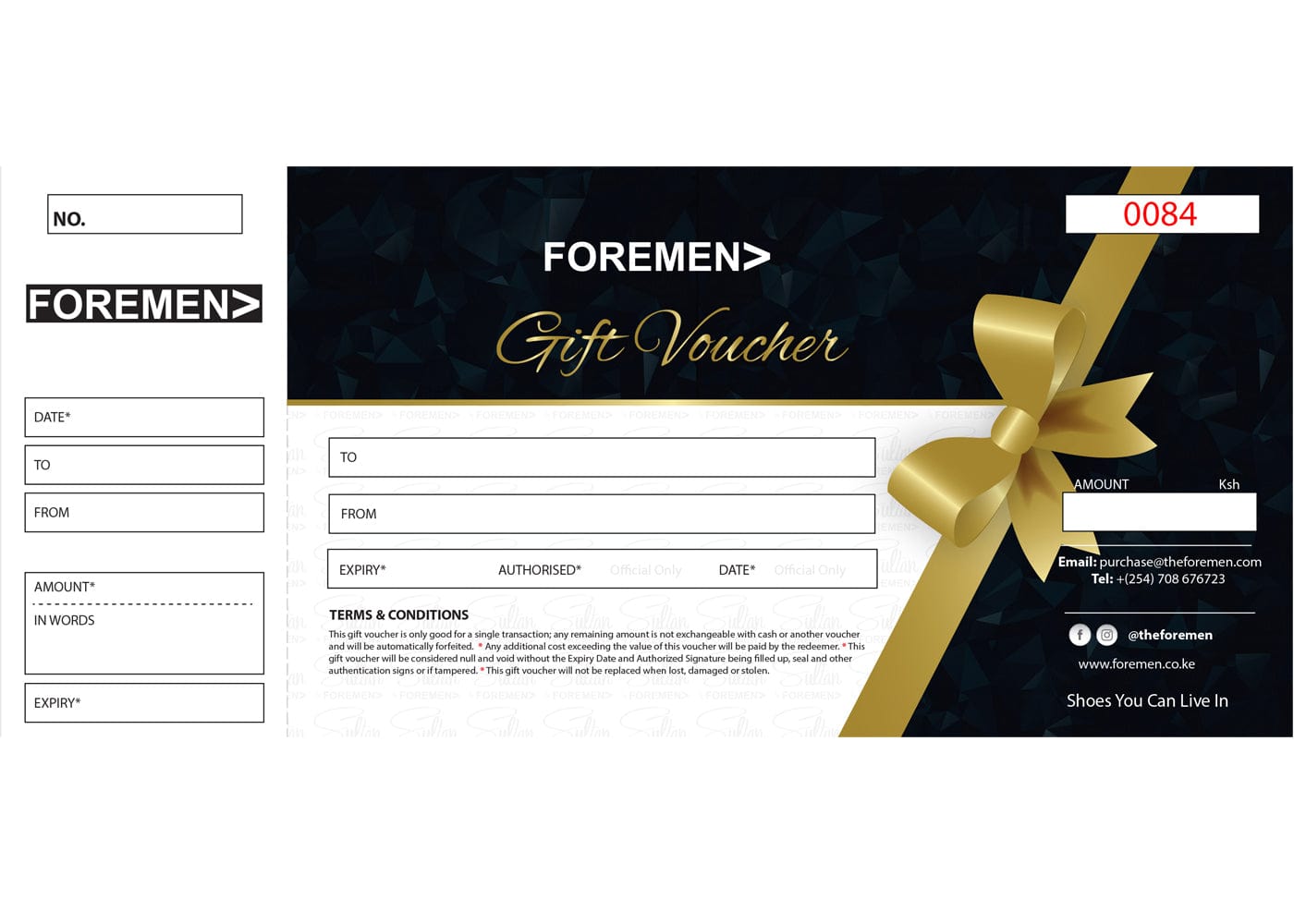 GIFT VOUCHER | Click For Different Values